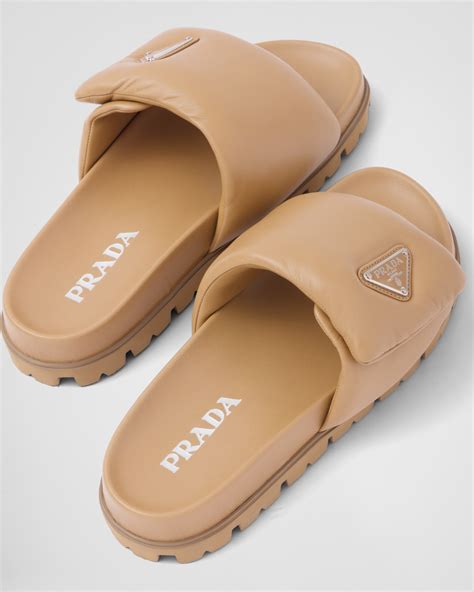 prada slides red|prada padded slides women's.